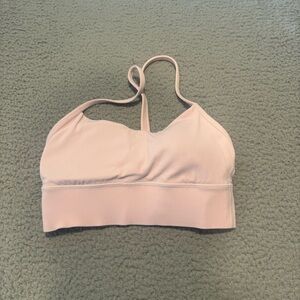 Lululemon Flow Y Nulu Longline Bra *Light Support, A–C CupsFlush Pink Size 4